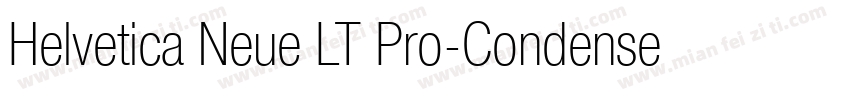 Helvetica Neue LT Pro-CondensedBold字体转换